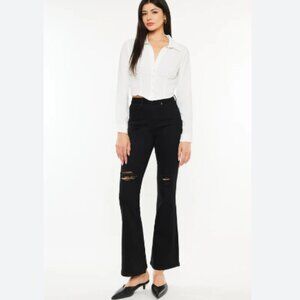 KANCAN SIZE 31 PETITE MARS HIGH RISE FLARE
